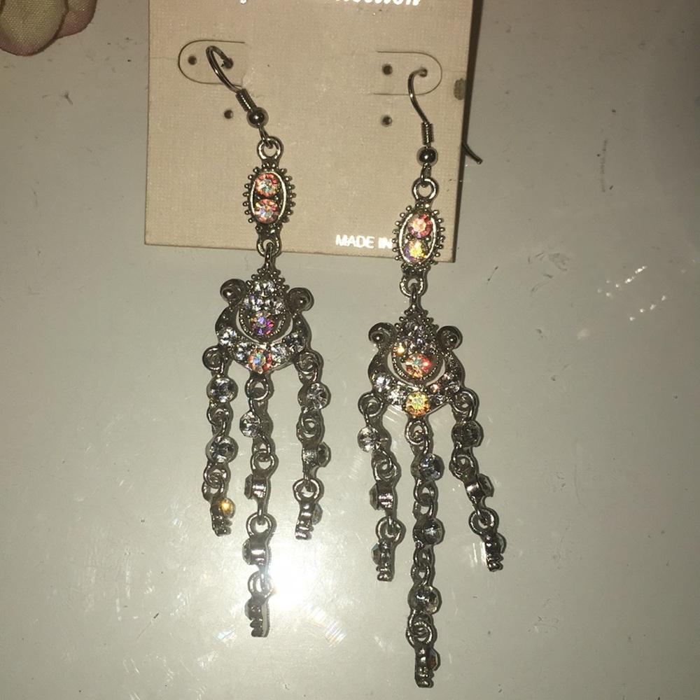 Women’s Rhinestone AB Crystal drop earrings